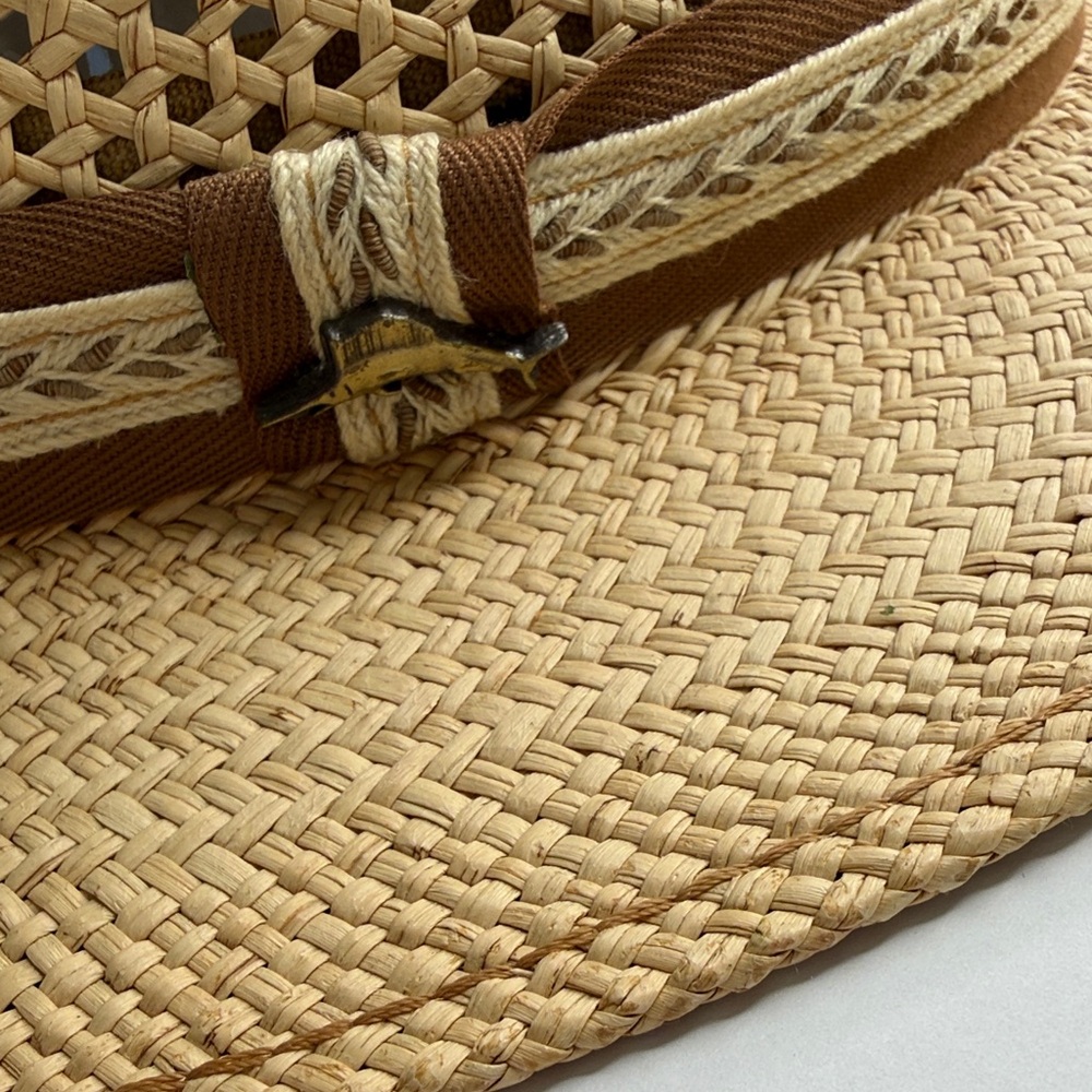TOMMY BAHAMA Genuine Natural Straw Dorfman Pacific Hat TB26-TEA - Picture 3 of 7